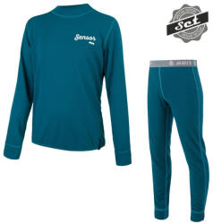 Sensor Double Face Set Logo gyerek funkcionális szett Gyerek 140 cm / burgundi vörös