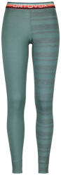 Ortovox 185 Rock'N'Wool Long Pants W női funkcionális aláöltözet S / kék/zöld