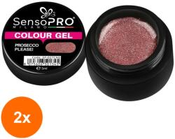 SensoPRO Set 2 x Gel Uv Colorat Prosecco Please! 5 ml, SensoPRO Milano (TOT-2xTBY-S0309)