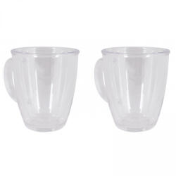 Bo-Camp Thermo mug 340 ml - 2db thermo bögre átettsző