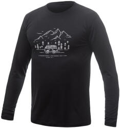 Sensor Merino Active Pt Van Life dl. rukáv férfi funkcionális póló XL / fekete