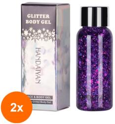 HANDAIYAN Set 2 x Glitter Gel Fata si Corp Handaiyan, 06 (TOT-2xTBY-G3873)