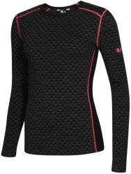 Zulu Merino 240 Long női funkcionális felső XL / fekete/rózsaszín