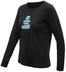 Sensor Merino Blend Stone női funkcionális felső S / fekete