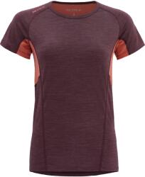 Devold Running Merino 130 T-Shirt Wmn női funkcionális felső L / rózsaszín/fekete