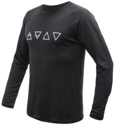 Sensor Merino Blend Elements black férfi funkcionális póló L / fekete