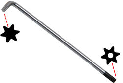 BGS technic Torxkulcs "L" alakú extra hosszú T15 torx-lyukas torx - BGS (9-794-T15)
