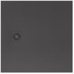 Roca Terra-N Stonex zuhanytálca 90x90 cm csúszásgátló felülettel és lefolyóval, onyx APA0138438401640 (APA0138438401640)