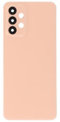 Samsung A235 Galaxy A23 4G akkufedél (hátlap) kamera lencsével és ragasztóval, narancs, peach (gyári)