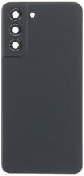 Samsung G990 Galaxy S21 FE akkufedél (hátlap) kamera lencsével és ragasztóval, fekete (OEM)