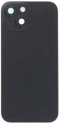 Apple iPhone 15 akkufedél (hátlap) kamera lencsével, mágneses gyűrűvel, vezeték nélküli töltőchippel és vakuval szerelt, fekete (utángyártott)