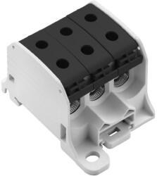 Weidmüller WEIDMÜLLER WPD 330CC 3X50/3X50 BK Potenciálelosztó sorkapocs, Csavaros csatlakozás, fekete, 50mm2, 150A, 1000V (2874520000) (2874520000)