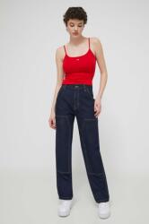 Dickies farmer MADISON DOUBLE KNEE DENIM W női, magas derekú, DK0A4YGL - sötétkék 30