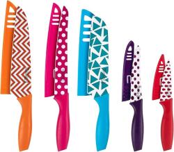 Michelangelo Set cutite Michelangelo Gemetry, color, anti-aderente, cu protectie, 5 piese