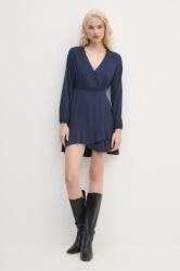Pepe Jeans ruha KENDALL sötétkék, mini, harang alakú, PL953610 - sötétkék S