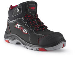 TOP Védőbakancs S3 SRC orrmerevítővel TOP BROOKLYN MID, fekete/piros, 47 (TOP_BROOKLYN_MID-47)