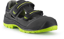 HECHT Védőszandál SRC nubuk bőr felsőrész TOP BUFFALO SANDAL O1, fekete, 45 (TOP_BUFFALO_SANDAL_O1-45)