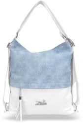  Zellia Női Válltáska/Hátizsáká Alakítható 24040 Jeans Blue-Fehér (57814483-1)