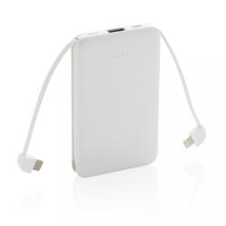 XD Collection 5000 mAh zsebben hordható powerbank beépített kábellel (P322.083)