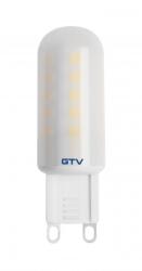 GTV LD-G96440-45 LED IZZÓ SMD 2835, MŰANYAG, SEMMIFEHÉR, G9, 4W, AC 230V, 360° FÉNYSZÖG, 320 lm, 43 mA (LD-G96440-45)