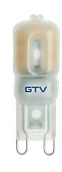 GTV LD-G93W25-32 LED FÉNYFORRÁS, A-G, G9, 3000K, 2, 5W, AC220-240V, 360°, 220lm, 27mA (LD-G93W25-32)