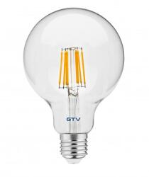 GTV LD-G95FLE8-40 LED FÉNYFORRÁS, FILAMENT, A-G, G95, 4000K, E27, 8, 0W, AC220-240V, 360°, 880lm, 70mA (LD-G95FLE8-40)