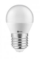 GTV GT-SMGB45C-60 G-TECH LED fényforrás, B45C, SMD2835, E27, 6W, 470 lm, 52 mA, AC220-240V, 50-60 Hz, 160°, 3000K (GT-SMGB45C-60)