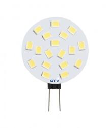 GTV LD-G4025W-30 LED FÉNYFORRÁS, A-G, G4, 3000K, 2, 5W, DC12V, 180°, 250lm (LD-G4025W-30)