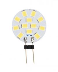 GTV LD-G4018W-30 LED FÉNYFORRÁS, A-G, G4, 3000K, 1, 8W, DC12V, 180°, 150lm (LD-G4018W-30)