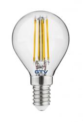 GTV LD-G45FL4-40 LED lámpa, FILAMENT, G45, 4000K, E14, 4W, 4401m, AC220-240V/ 50-60Hz, RA>80, 360° (LD-G45FL4-40)