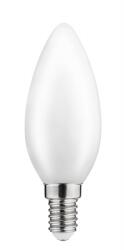 GTV LD-C35FL4M-30 LED izzó, Opál FILAMENT, C35, 3000K, E14, 4W, 400lm, AC220-240V/50-60Hz, RA>80, 360° (LD-C35FL4M-30)
