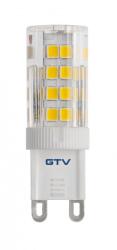 GTV LD-G9PE35W-30 LED FÉNYFORRÁS, A-G, G9, 3000K, 3, 5W, AC220-240V, 360°, 350lm, 38mA (LD-G9PE35W-30)