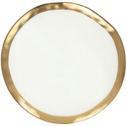 Kare Design KARE Bell Porcelán Tányér Fehér-Arany 26 cm (KHM-60499)