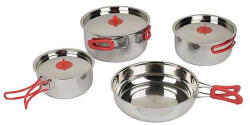 Bo-Camp Set Of Pans Travel 4 Culoare: argintiu (2100800)