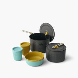Sea to Summit Frontier UL Two Pot Cook Set 2P 6 Piece Culoare: gri/albastru (ACK027031-122103)