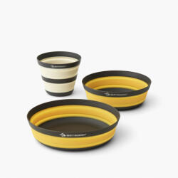 Sea to Summit Frontier UL Collapsible Dinnerware Set 1P 3 Piece Culoare: galben/alb (ACK038031-122101)