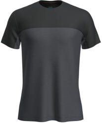 Icebreaker Men Merino 125 Cool-Lite Sphere III SS Tee Colour Block Mărime: XXL / Culoare: gri/negru (IB0A56X3C911.XXL)