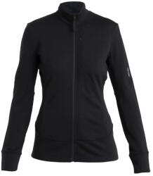 icebreaker Women Merino 260 Quantum IV LS Zip Mărime: L / Culoare: negru/gri (IBBA56XQ0011.L)