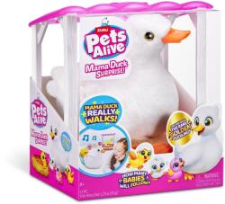 ZURU Pets Alive - Jucarie de plus interactiva, Mama Rata si bobocii sai (9548)