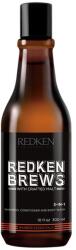 Redken Brews 3-In-1 Shampoo, Conditioner & Body Wash 300 ml - parminunat