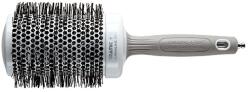 Olivia Garden Expert Blowout Shine Round Brush White & Grey 65 mm