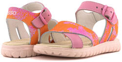 ASSO Rózsaszín narancssárga csatos szandál