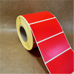 80x40mm direkt THERMO címke 1000 db/40gy - PIROS