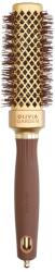 Olivia Garden Expert Blowout Straight Square Brush Gold & Brown 30 mm