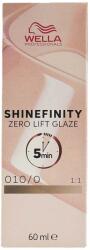 Wella Shinefinity Zero Lift Glaze 60 ml vopsea demi-permanentă 010/0 Lightest Blonde Natural