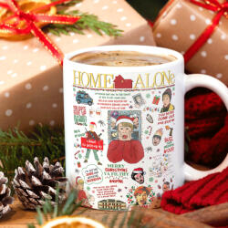 Deconline Customs HD mintás karácsonyi bögre "Reszkessetek betörők" Kerámia (DO129168-CERAMIC-MUG)