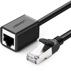 UGREEN hálózati kábel RJ45 UTP Ethernet hosszabbító, kat. 6, FTP, 3m-es fém dugóval (fekete)