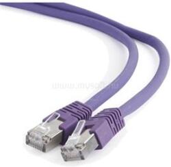 Gembird RJ45 CAT6A S/FTP - RJ45 CAT6A S/FTP M/M adatkábel 0.5m lila LSZH (PP6A-LSZHCU-V-0.5M) (PP6A-LSZHCU-V-0.5M)