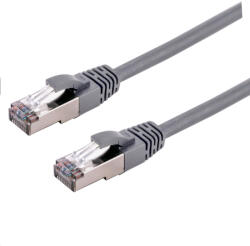 C-TECH Patchkábel Cat6a, S/FTP, szürke, 0, 25m (CB-PP6A-025)