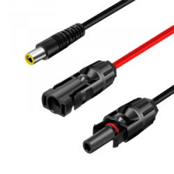 LogiLink PHC0401 napelem adapter kábel DC7909/M - 2x MC4/MF 1.8m fekete-piros
